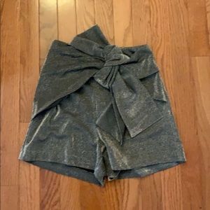 zara glitter skort